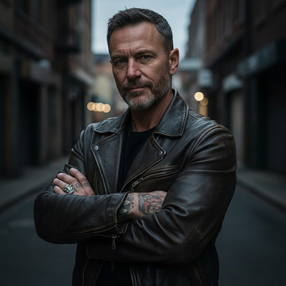 Ring Taotie Demon Mask Sterling Silver For Men